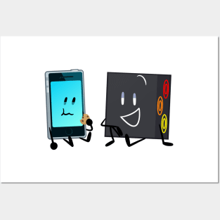 MePhone4 and Computer (Inanimate Insanity + The Daily Object Show) Posters and Art